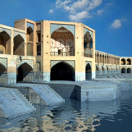 مدل سه بعدی پل خواجوی اصفهان