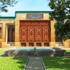 مدل سه بعدی خانه سنتی ایرانی - 2