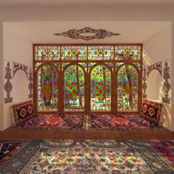 مدل سه بعدی خانه سنتی ایرانی - داخلی