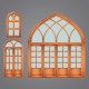 مدل سه بعدی درب و پنجره سنتی ایرانی - 3