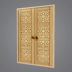 مدل سه بعدی درب و پنجره سنتی ایرانی - 8